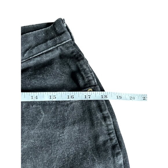 Chic Petite Women's Black Distressed Jeans - Picture 5 of 7